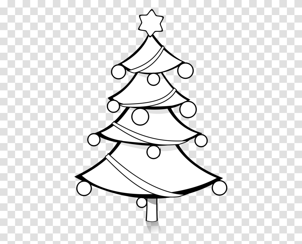 Christmas Tree Drawing Clip Art Christmas, Plant, Ornament, Star Symbol, Stencil Transparent Png