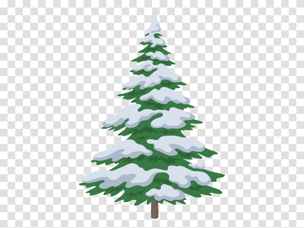 Christmas Tree Drawing With Snow Download Snow On Trees Drawing, Plant, Ornament, Fir, Abies Transparent Png