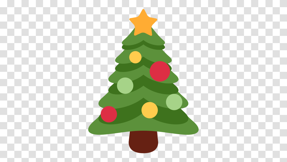 Christmas Tree Emoji Christmas Tree Emoji, Plant, Ornament, Star Symbol Transparent Png