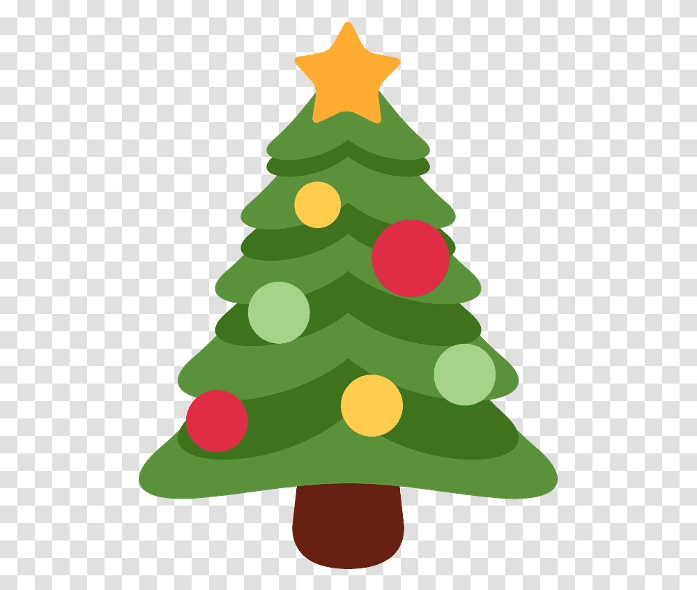 Christmas Tree Emoji Clipart Christmas Tree Emoji, Plant, Ornament, Star Symbol, Wedding Cake Transparent Png