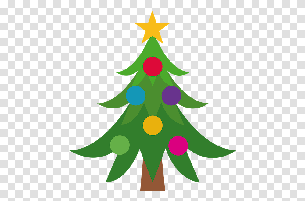Christmas Tree Emoji Clipart Download Christmas Tree No Background, Plant, Ornament, Star Symbol Transparent Png
