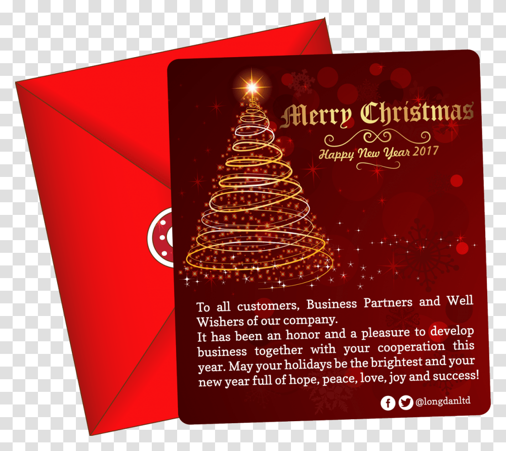 Christmas Tree, Envelope, Mail, Flyer, Poster Transparent Png
