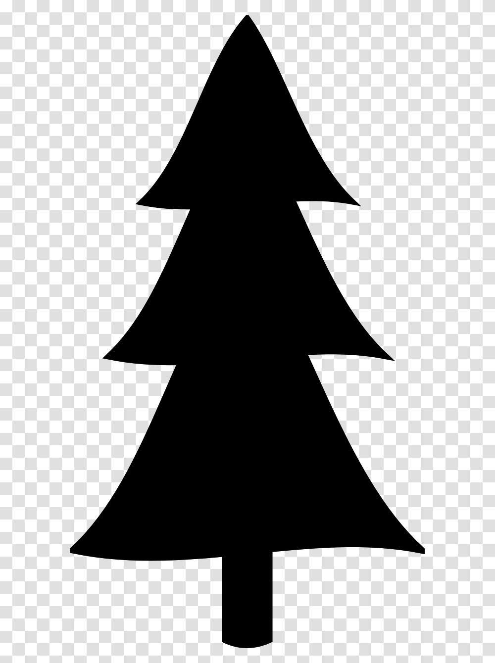 Christmas Tree Fir Clip Art Clipart Pine Tree Silhouette, Gray, World Of Warcraft Transparent Png