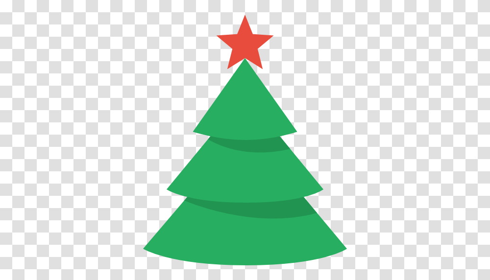 Christmas Tree Flat Design, Plant, Lamp, Star Symbol Transparent Png