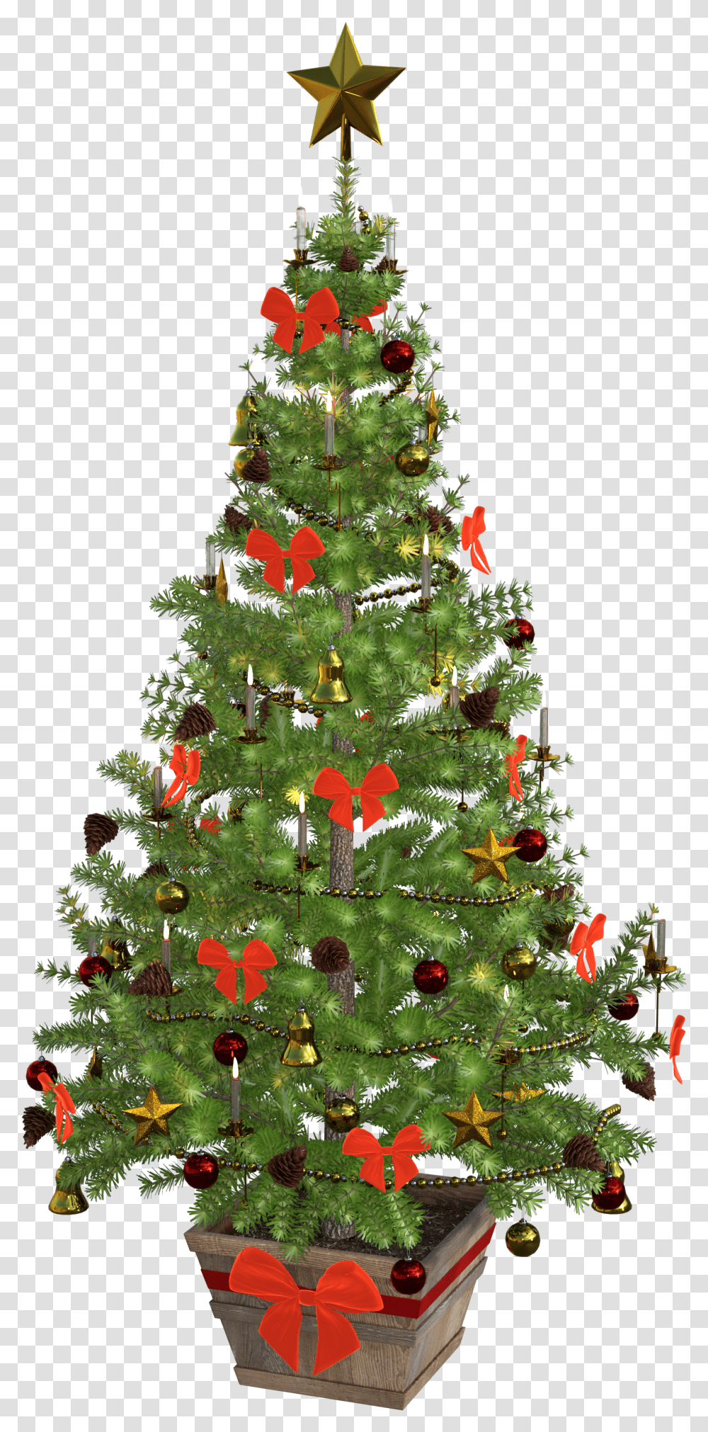 Christmas Tree Free Background Images Small Christmas Tree With Lights And Decorations Transparent Png
