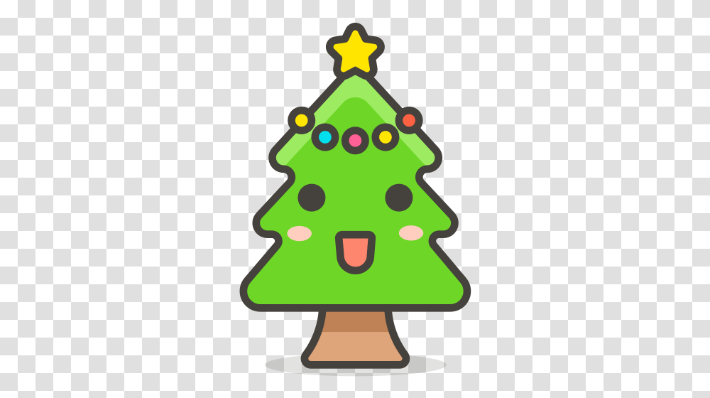 Christmas Tree Free Icon Of 780 Vector Emoji Emoji Arbol De Navidad, Plant, Ornament, Triangle, Graphics Transparent Png