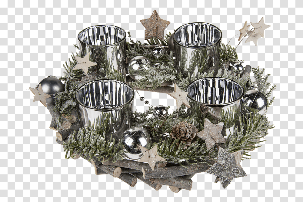 Christmas Tree, Glass, Goblet, Silver, Coffee Cup Transparent Png