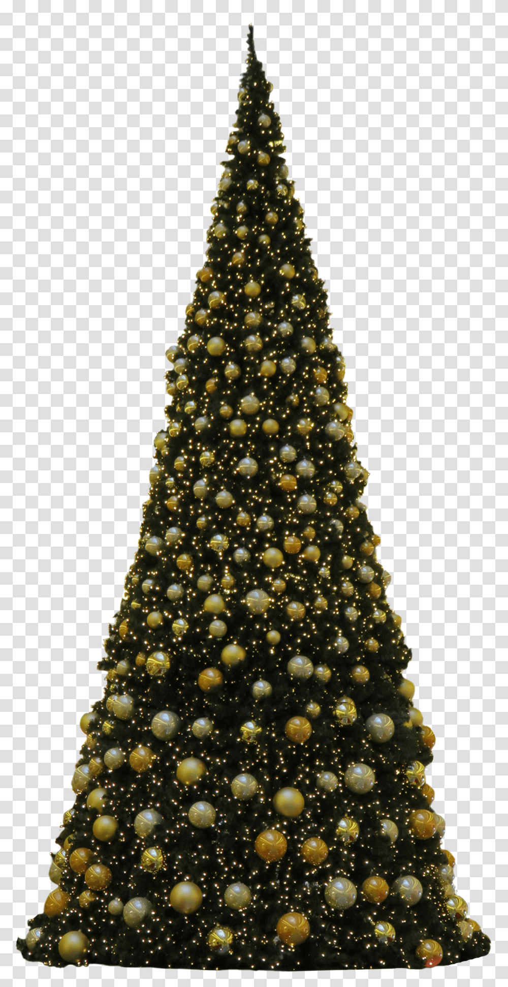 Christmas Tree Golden Baubles Clip Arts 4k Christmas Tree Transparent Png