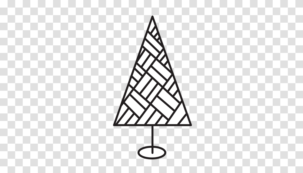 Christmas Tree Hatched Stroke Icon, Lamp, Triangle, Cone, Green Transparent Png