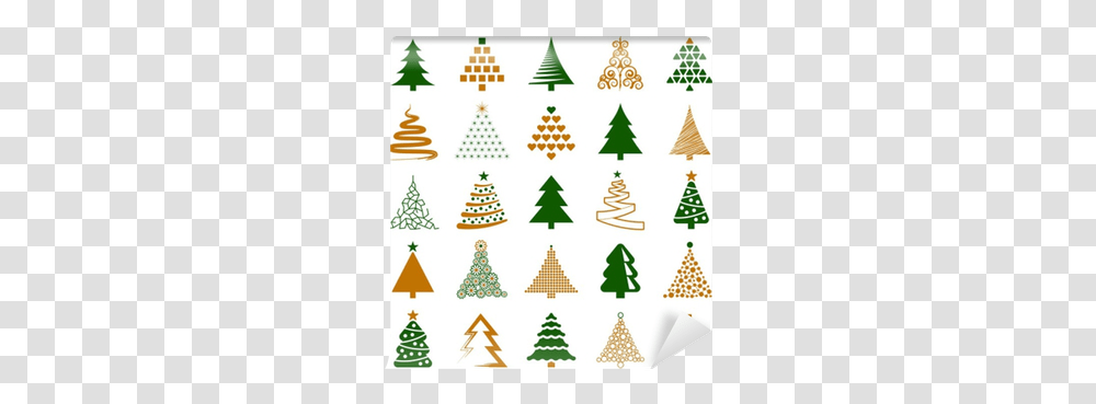 Christmas Tree Icon Collection Christmas Tree, Plant, Ornament, Rug, Star Symbol Transparent Png