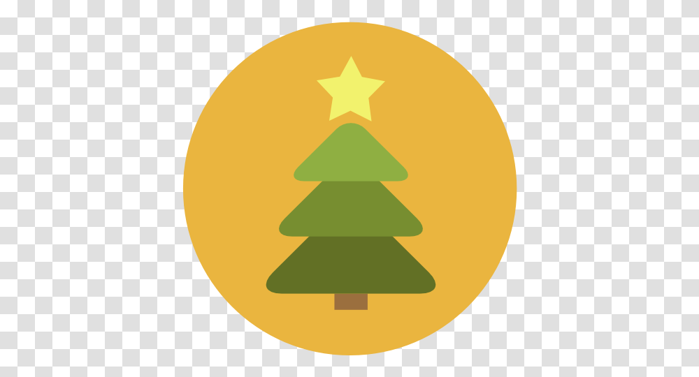 Christmas Tree Icon Flat Circle Iconset Fps Nossa Senhora De Nazar Desenho, Symbol, Outdoors, Star Symbol, Triangle Transparent Png