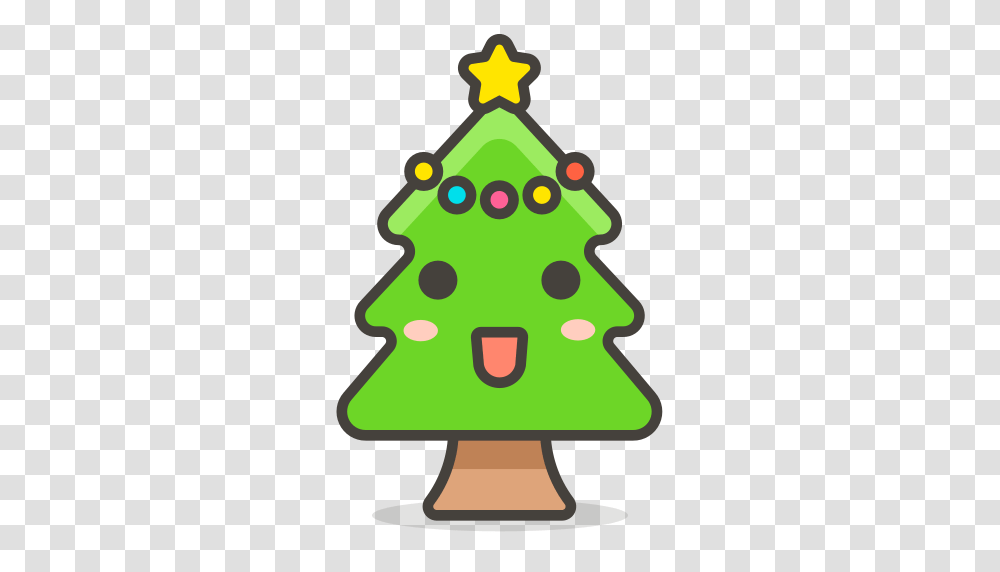 Christmas Tree Icon Free Of Free Vector Emoji, Plant, Ornament, Star Symbol, Triangle Transparent Png