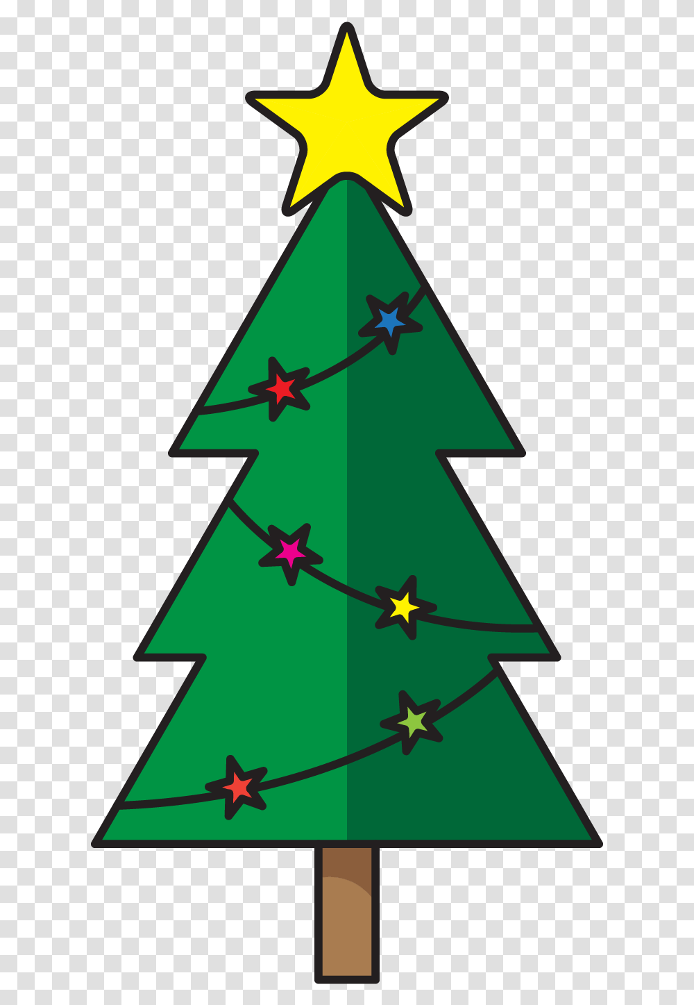 Christmas Tree Icon With Star Clipart Christmas Tree Small, Symbol, Star Symbol, Number, Text Transparent Png