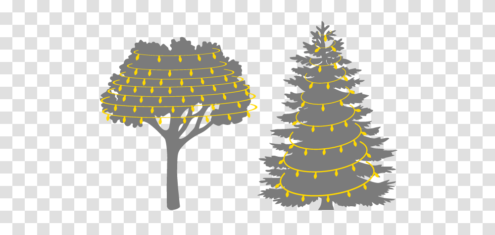Christmas Tree Light Installation Pine Tree Silhouette Pine Tree Clip Art Black And White, Plant, Ornament, Cross, Symbol Transparent Png