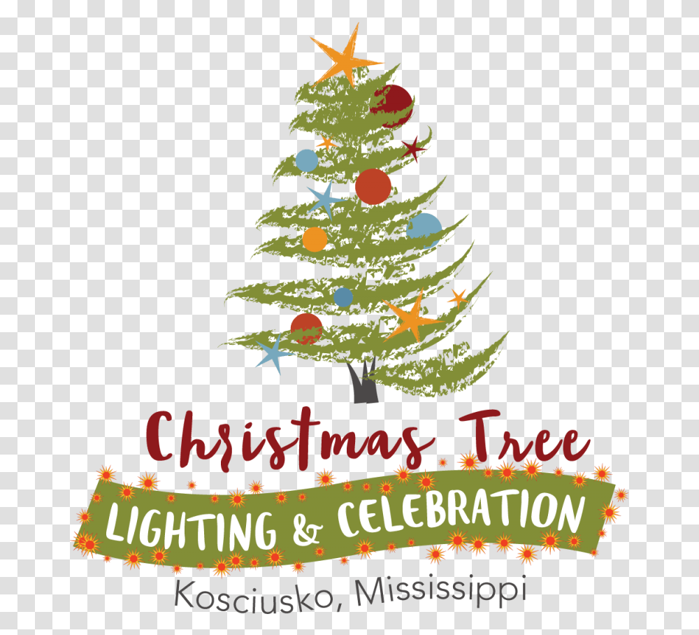 Christmas Tree Lighting Ceremony And Big Red Concert Tonight Christmas Tree Lighting Clipart, Plant, Ornament, Text, Graphics Transparent Png