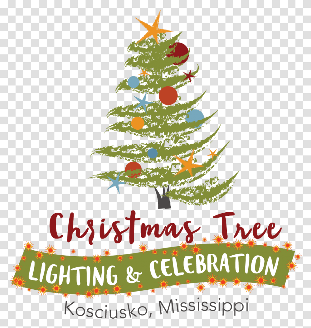 Christmas Tree Lighting Clipart, Plant, Ornament, Greeting Card Transparent Png