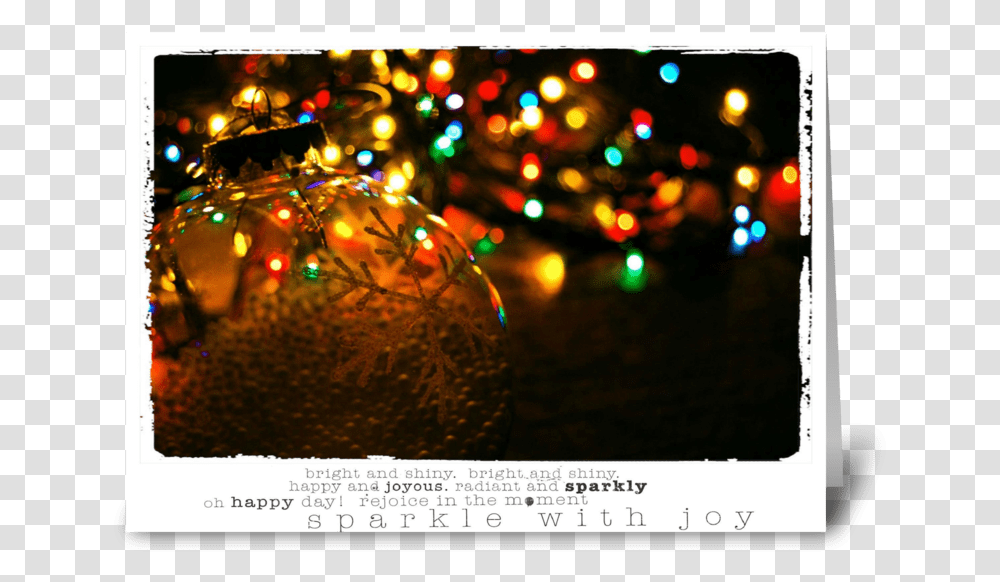 Christmas Tree Lights Greeting Card Gujarati Happy New Year Diwali, Ornament, Plant, Flare, Glitter Transparent Png