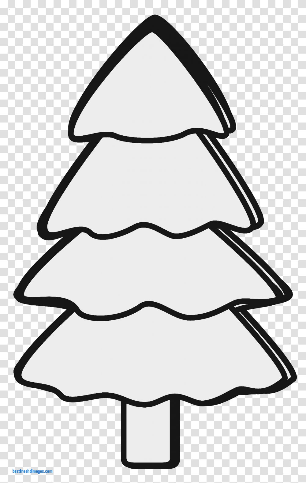 Christmas Tree Line Art Free Clip Christmas Tree Black And White Clipart, Stencil, Outdoors, Plant, Silhouette Transparent Png