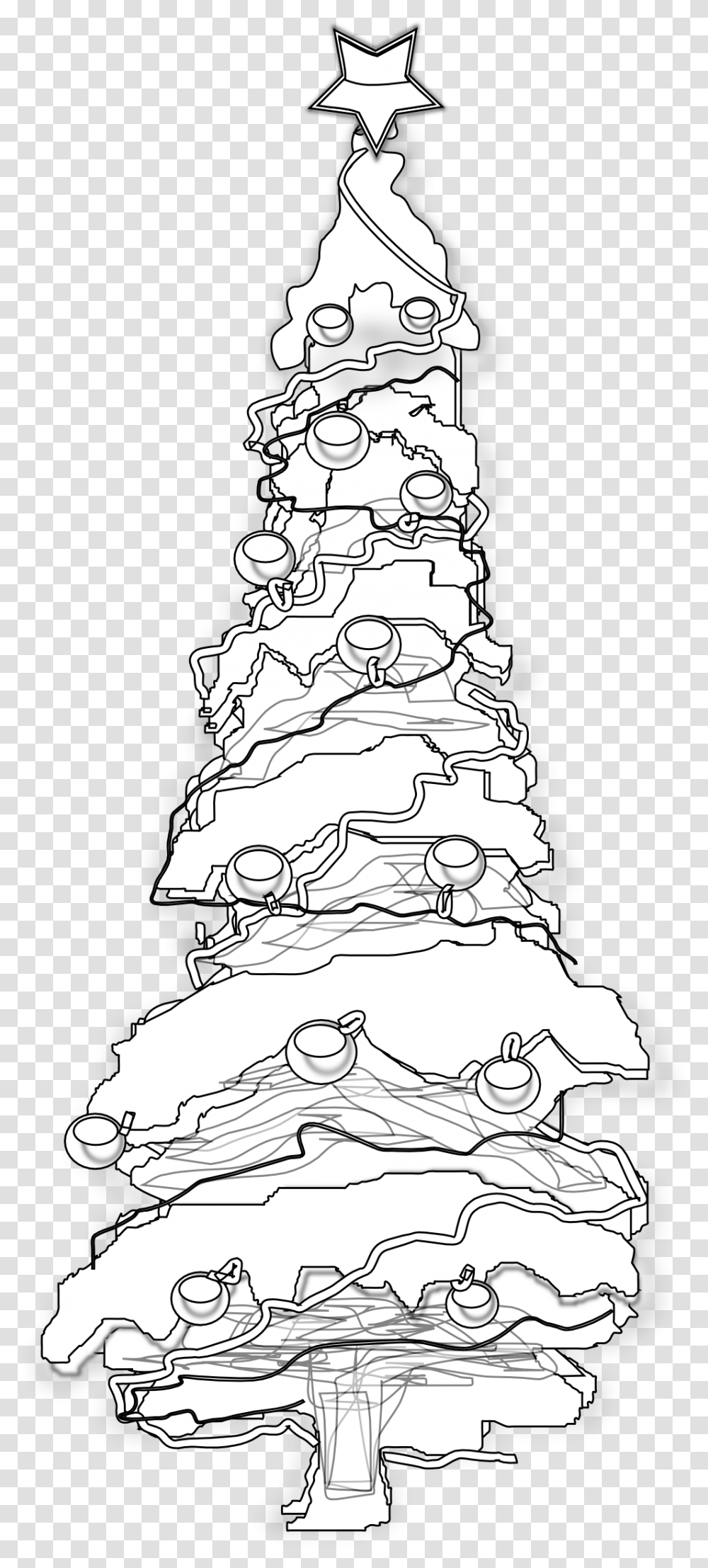 Christmas Tree Line Drawing New Calendar Template Site Christmas Tree, Plant, Wedding Cake, Dessert, Food Transparent Png