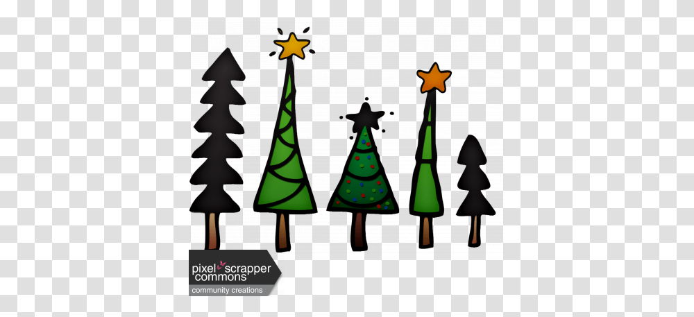 Christmas Tree Line Element Graphic By Melissa Riddle Christmas Tree Line Clip Art, Plant, Ornament, Star Symbol Transparent Png