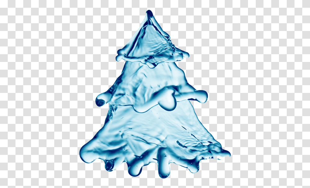 Christmas Tree Made By Water, Droplet, Outdoors, Person, Human Transparent Png