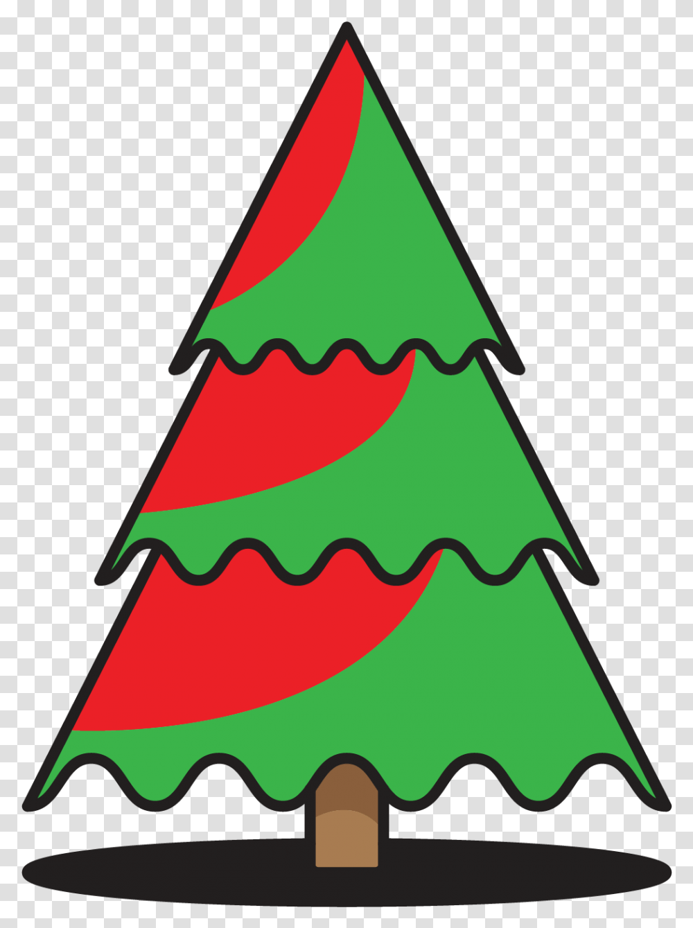 Christmas Tree Moment With Red Ribbon New Year Tree, Plant, Ketchup, Food, Triangle Transparent Png