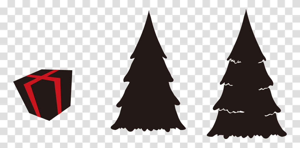 Christmas Tree Noble Fir Christmas Tree, Plant, Silhouette, Apparel Transparent Png
