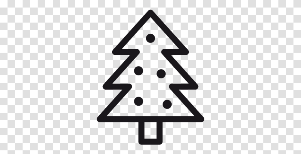 Christmas Tree Outline Christmas Tree, Triangle, Cross, Star Symbol Transparent Png