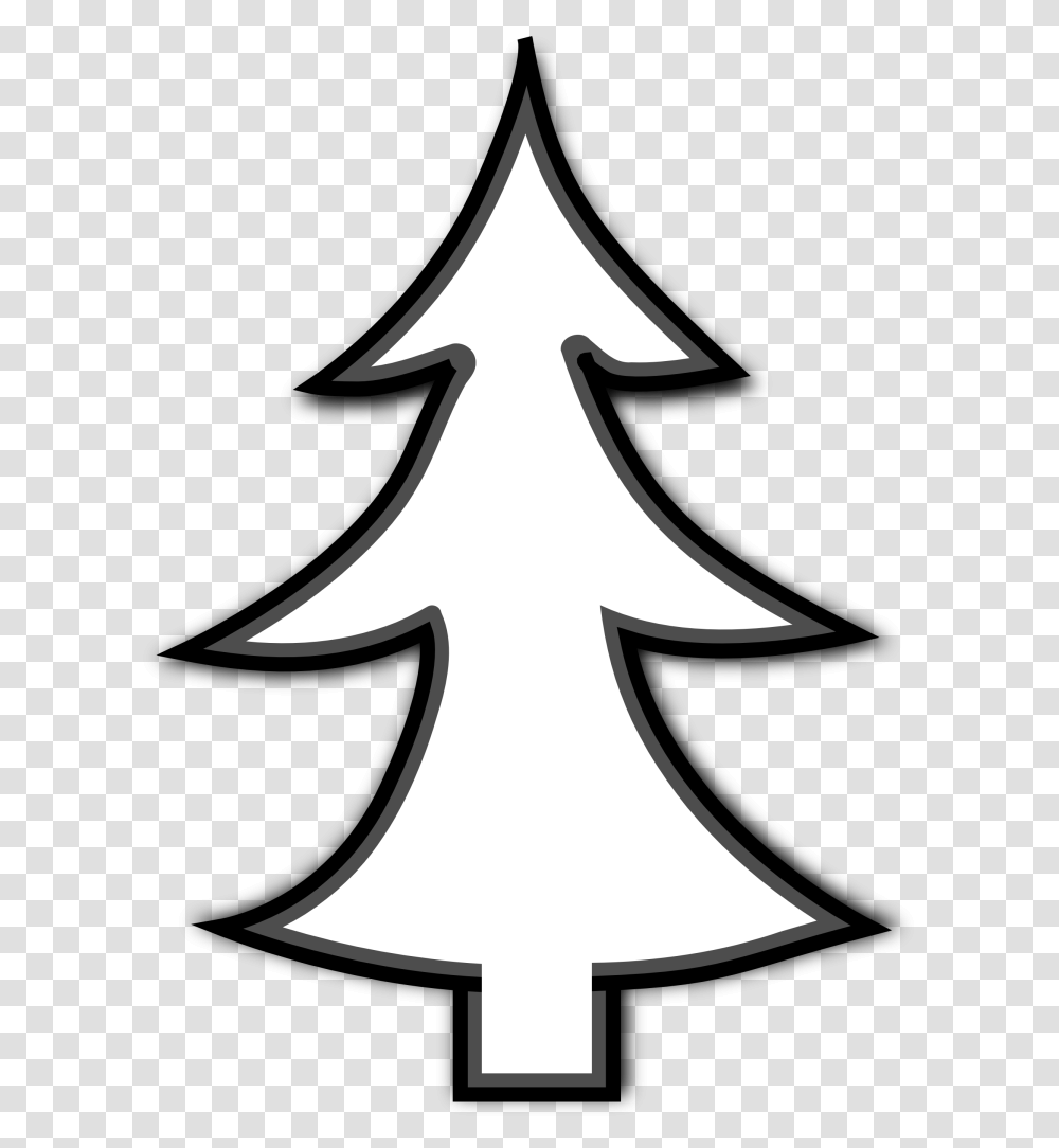 Christmas Tree Outline Clip Art, Plant, Axe, Tool Transparent Png