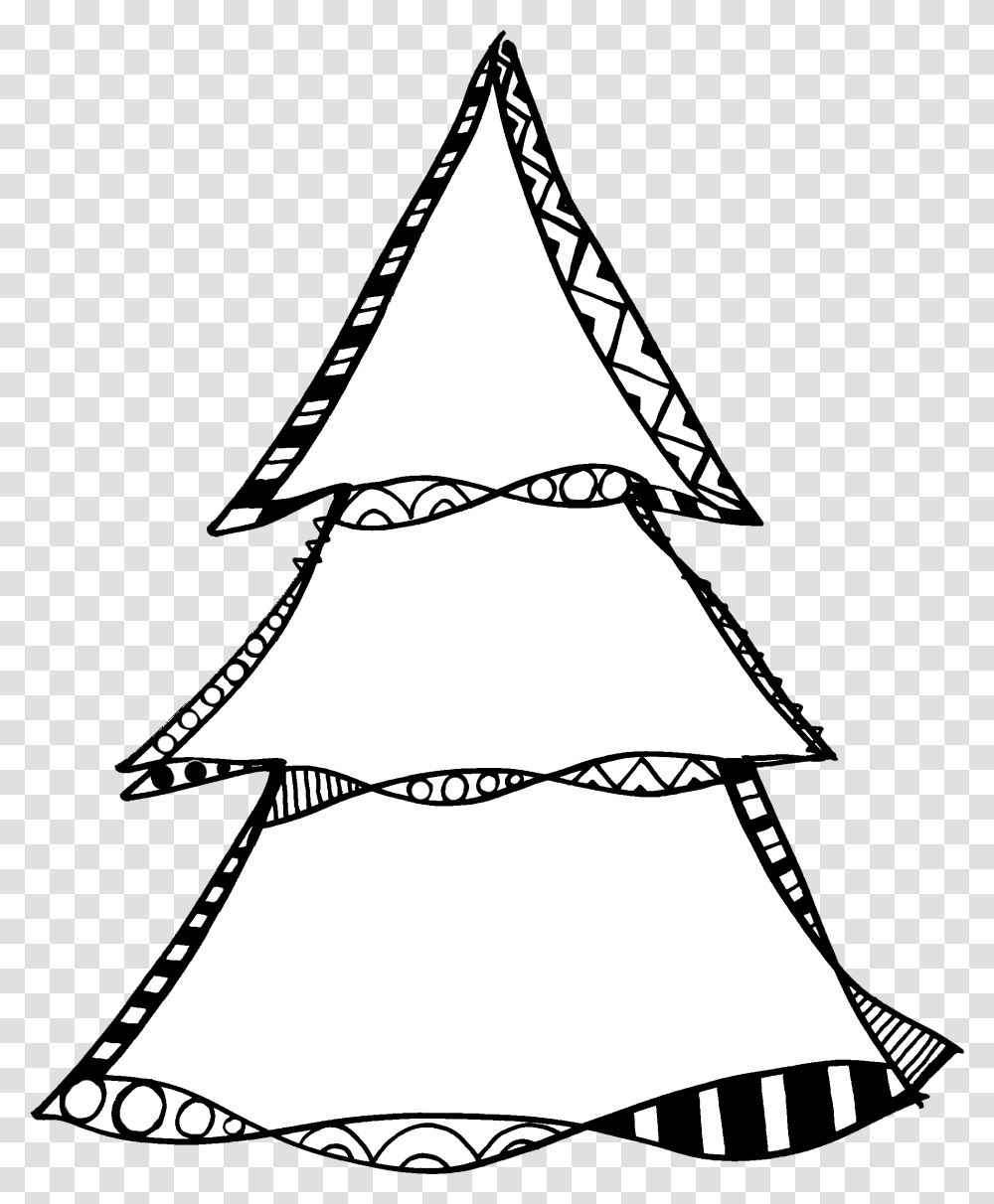 Christmas Tree Outline Free Digi Stamp For Holiday, Triangle, Arrowhead, Stencil Transparent Png