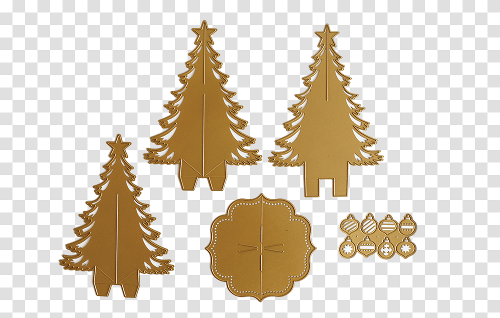 Christmas Tree Pop Up Card Dies Pop Up Christmas Tree Die, Plant, Ornament, Chandelier, Lamp Transparent Png