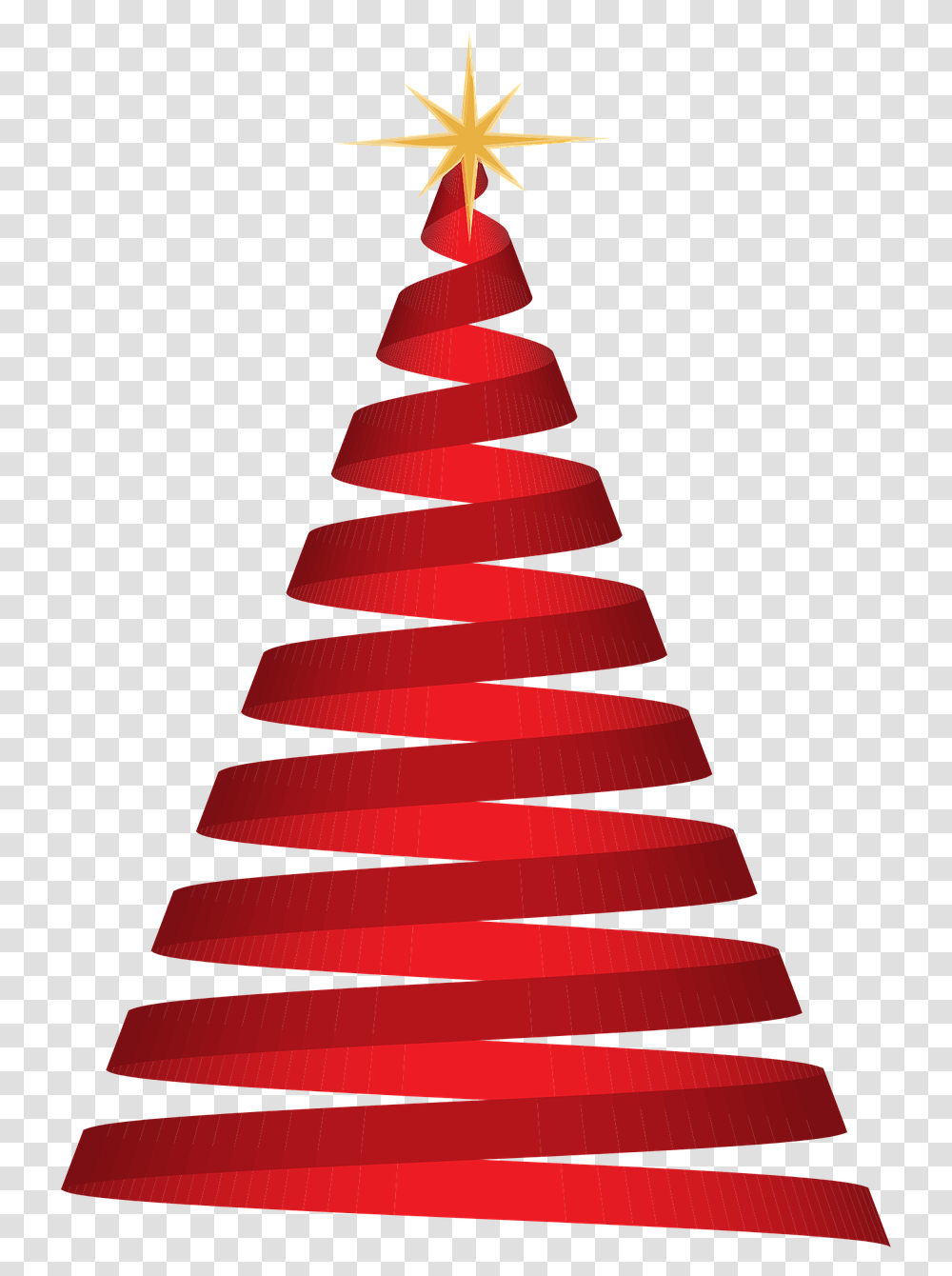 Christmas Tree Red Free Vector Graphic On Pixabay Arvore De Natal De Fita, Cone, Triangle, Cross, Symbol Transparent Png