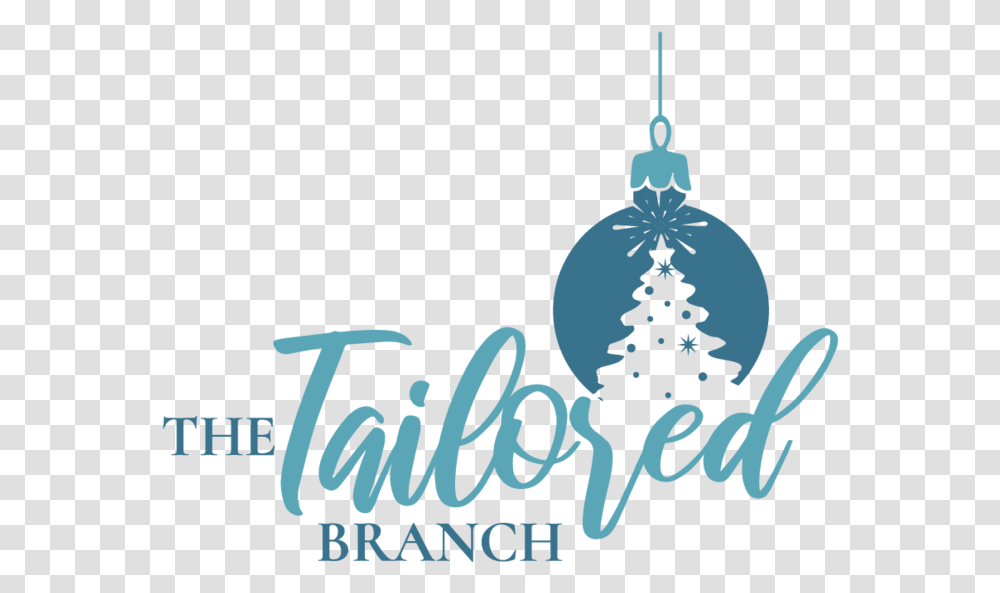 Christmas Tree Rentals And Ornaments - The Tailored Branch For Holiday, Plant, Text, Symbol, Graphics Transparent Png