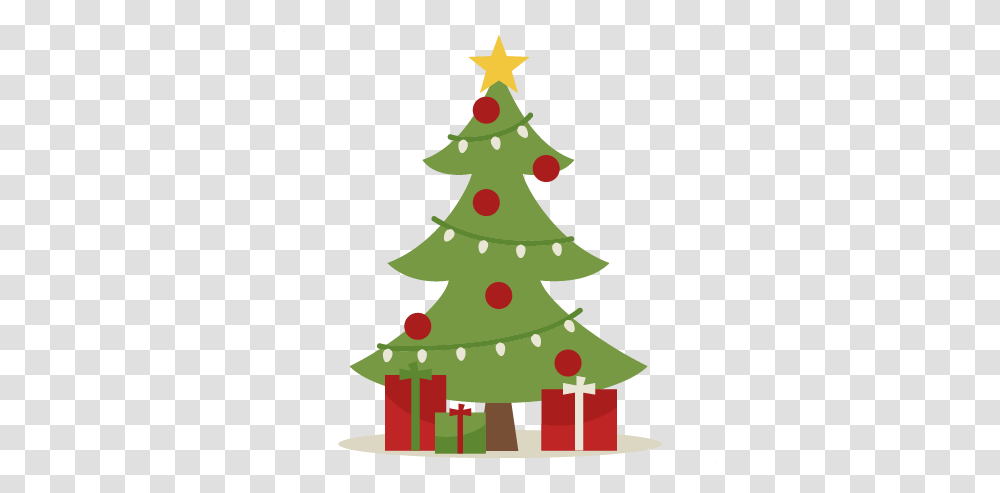 Christmas Tree Scrapbook Cut File Cute Clipart Files For Christmas Gift Cute Clipart, Plant, Ornament, Star Symbol Transparent Png