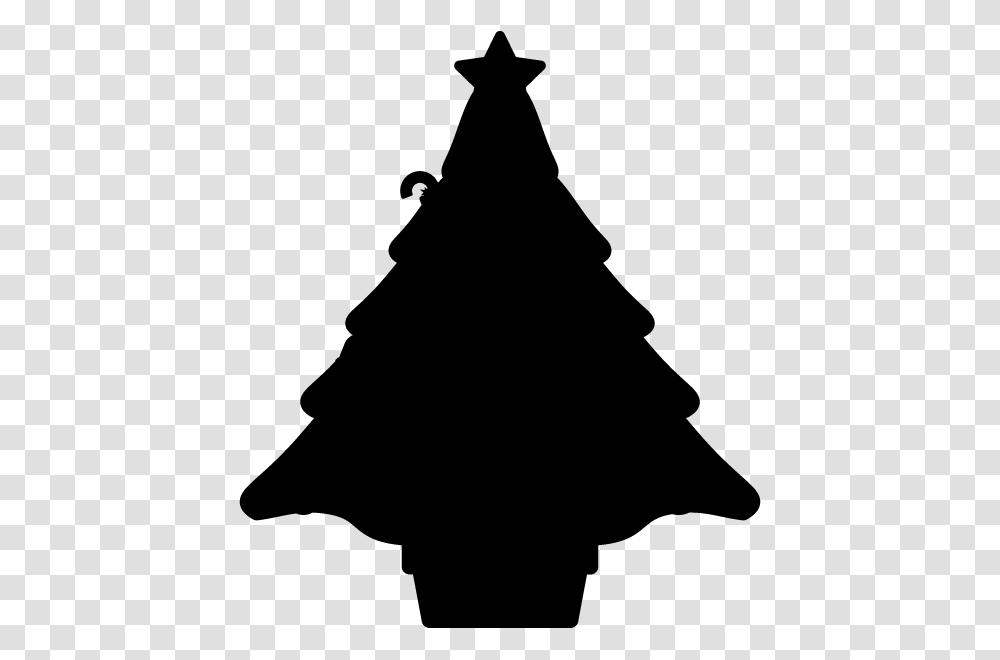 Christmas Tree Silhouette Olivero, Gray, World Of Warcraft Transparent Png