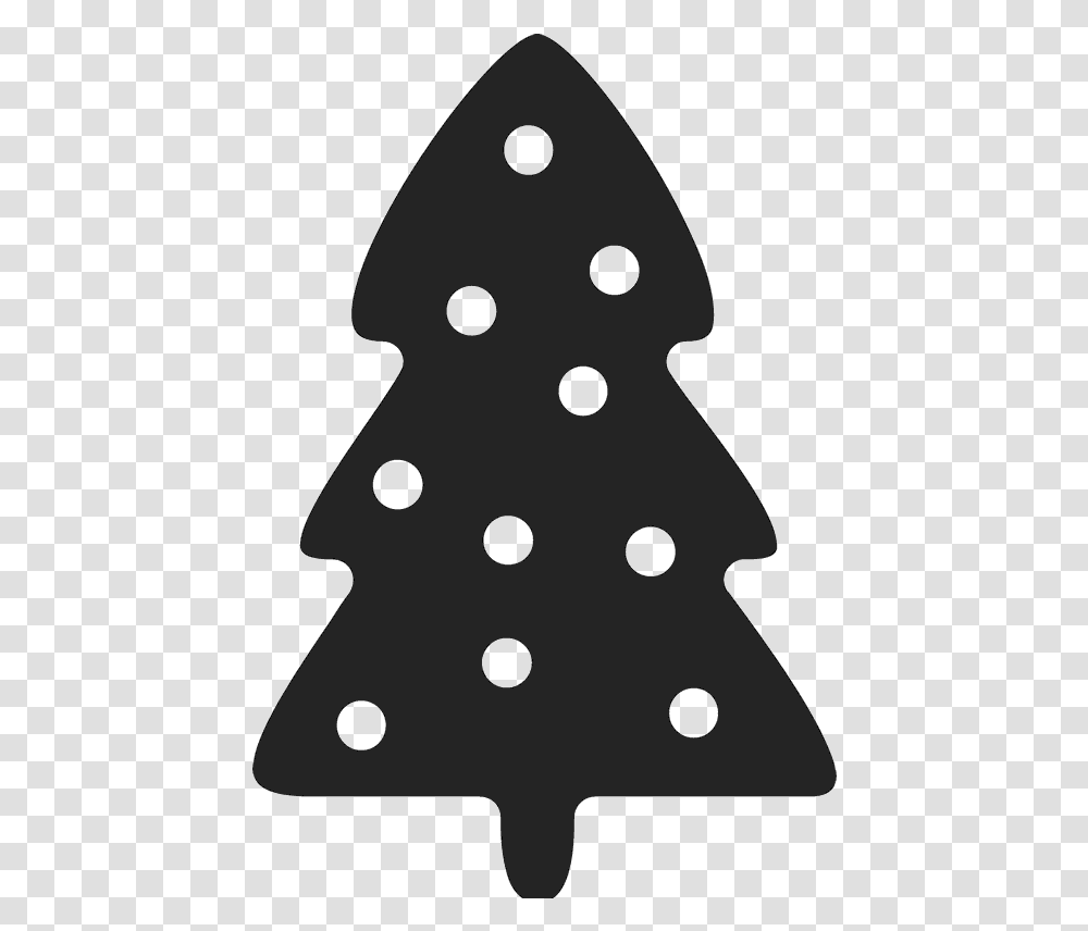 Christmas Tree Silhouette Polka Dot, Plant, Apparel, Triangle Transparent Png