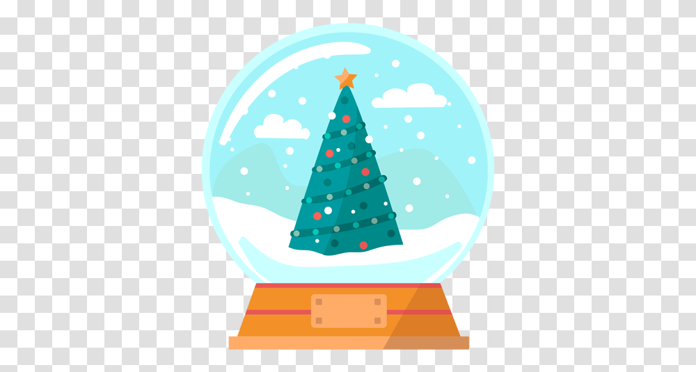 Christmas Tree Snow Globe & Svg Vector File Globo De Neve, Plant, Ornament, Fir, Abies Transparent Png