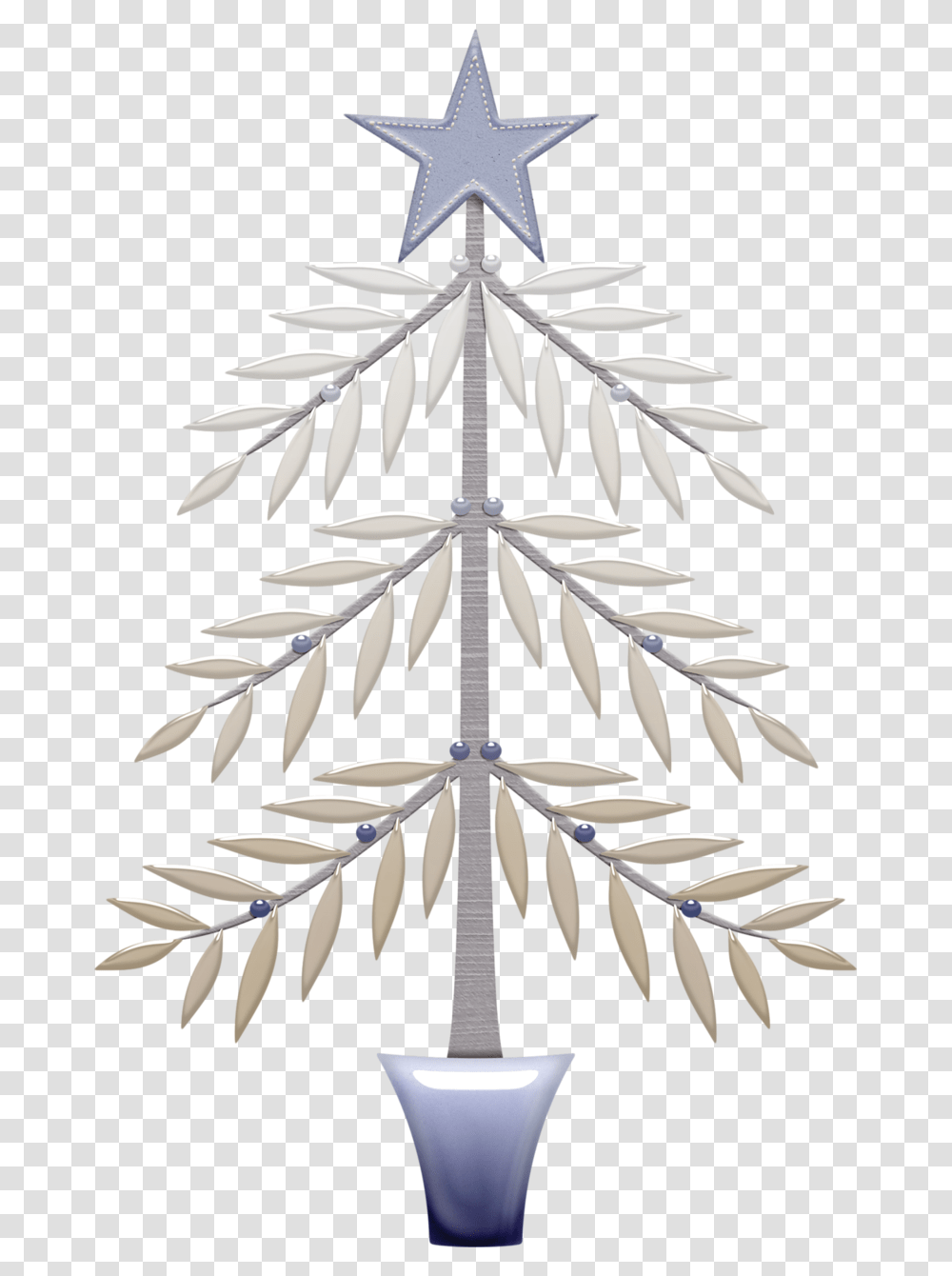 Christmas Tree, Snowflake, Cross, Aluminium Transparent Png