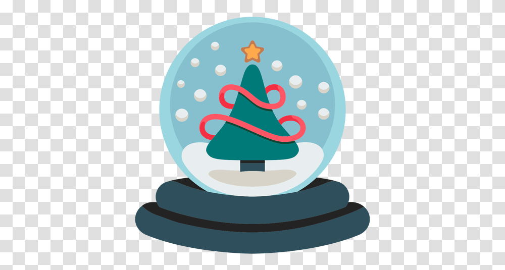 Christmas Tree Snowglobe Icon & Svg Vector Christmas Tree, Birthday Cake, Dessert, Food, Cone Transparent Png