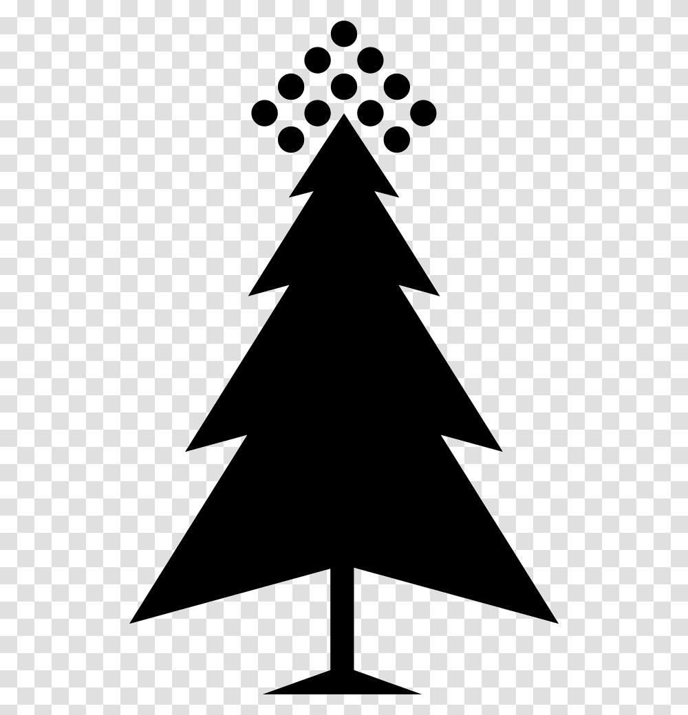 Christmas Tree, Star Symbol, Silhouette, Cross Transparent Png