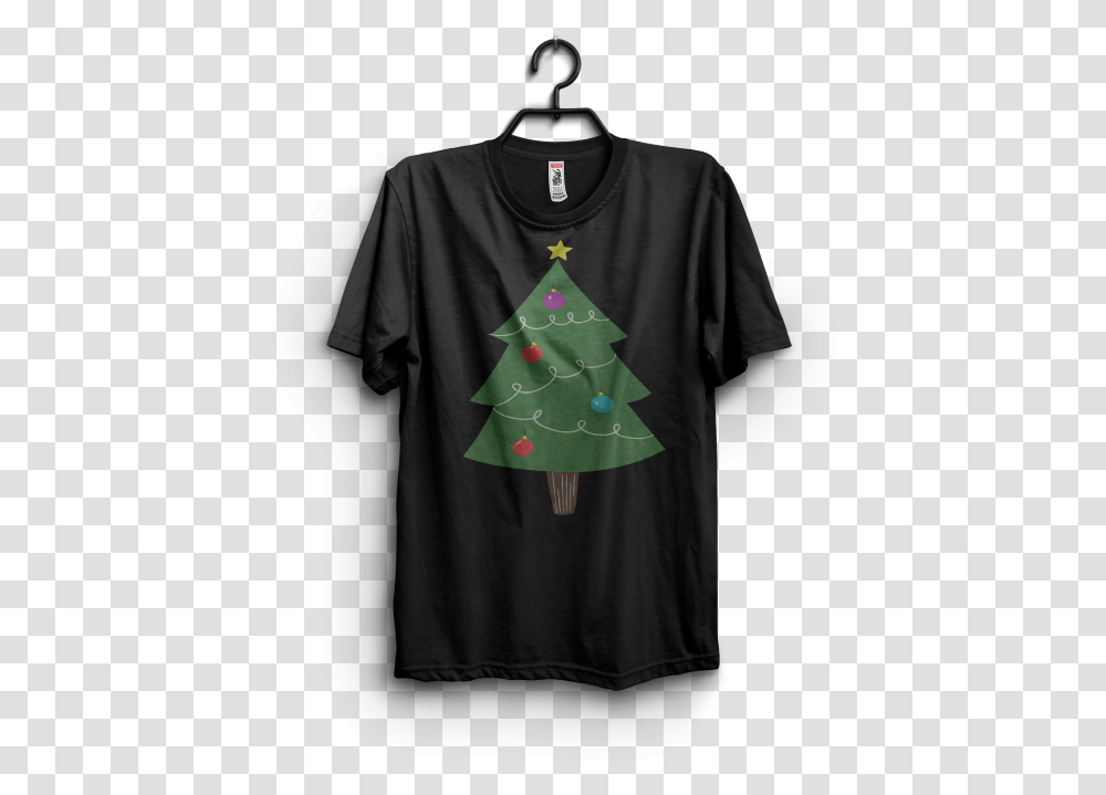 Christmas Tree T Shirt Design For Sale Vector, Plant, Clothing, Apparel, Fir Transparent Png