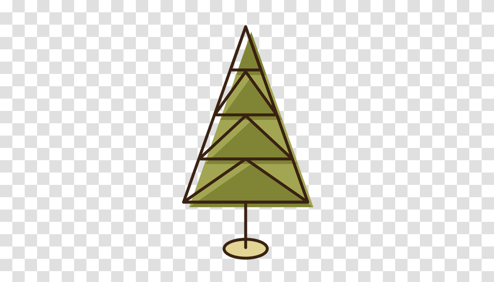 Christmas Tree Triangles Cartoon Icon, Lamp Transparent Png