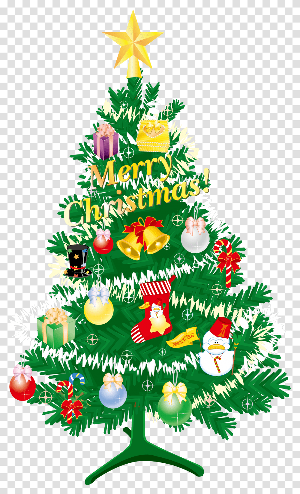 Christmas Tree Vector Animated Decorated Christmas Tree, Plant, Ornament, Graphics Transparent Png