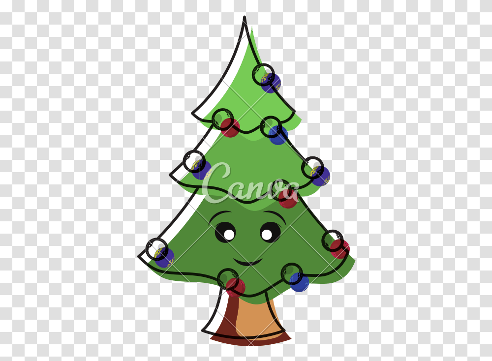 Christmas Tree Vector Icon Illustration Icons By Canva Arbol De Navidad Picto, Plant, Ornament, Star Symbol Transparent Png