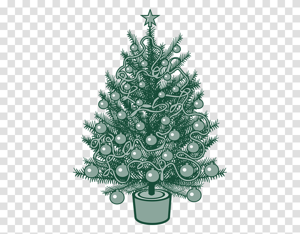 Christmas Tree Vector, Plant, Ornament Transparent Png