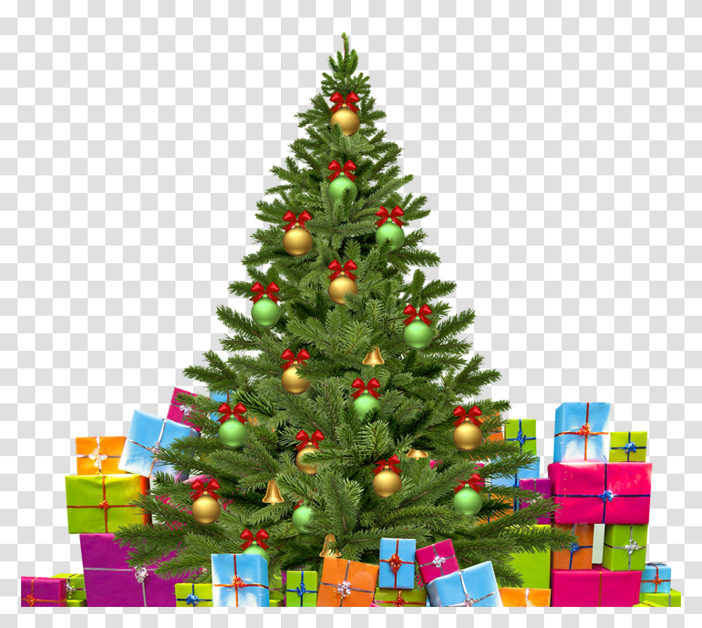 Christmas Tree With Gifts Advance Happy Christmas Wishes, Ornament, Plant, Pine, Fir Transparent Png