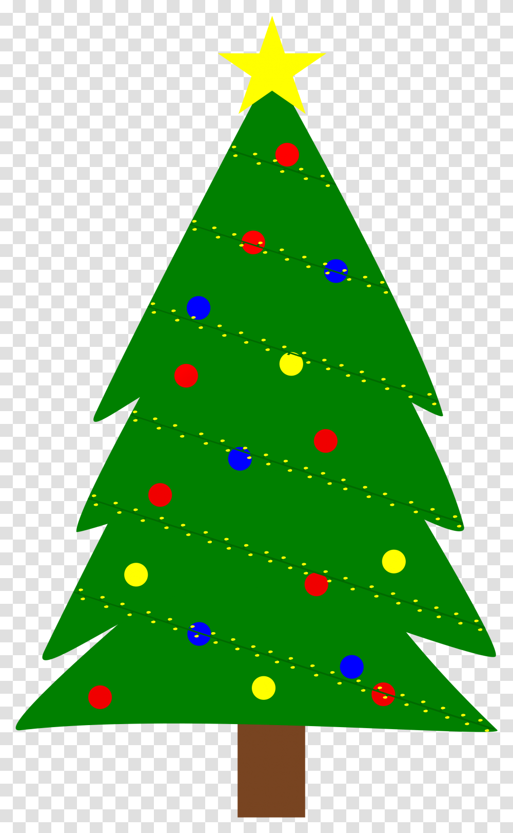 Christmas Tree With Lights Clip Arts Christmas Tree Lights Clipart, Plant, Ornament, Triangle, Star Symbol Transparent Png