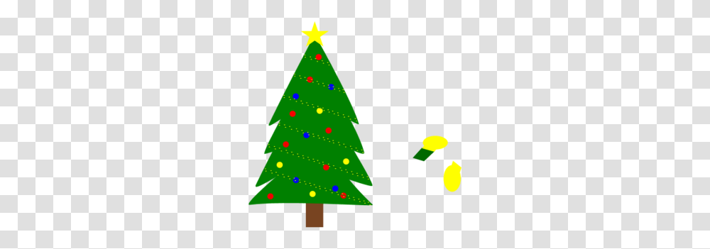 Christmas Tree With Lights Clipart, Ornament, Plant, Star Symbol Transparent Png