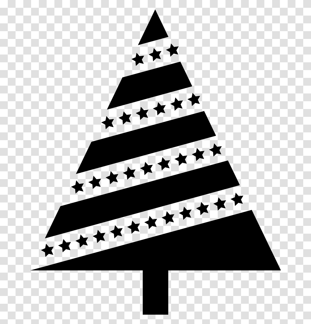 Christmas Tree With Stars Stars, Triangle, Wedding Cake, Dessert, Food Transparent Png