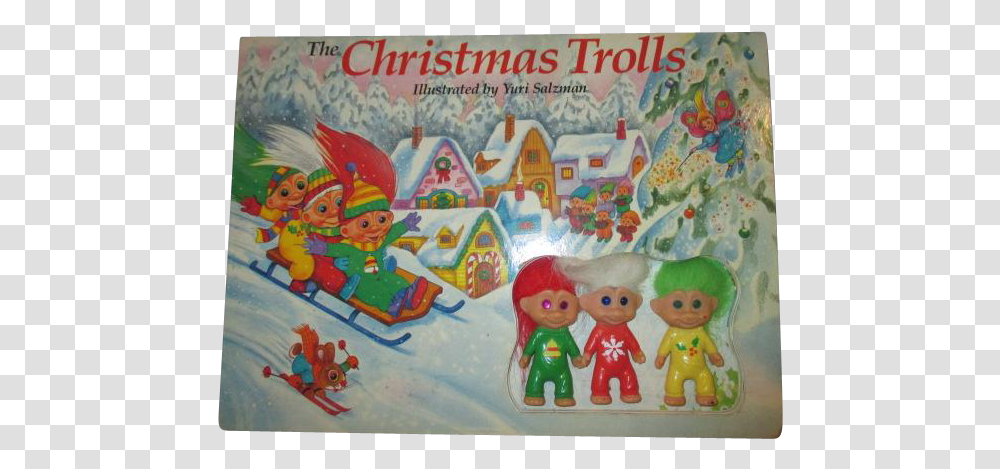 Christmas Trolls Book, Paper, Poster, Advertisement, Doll Transparent Png
